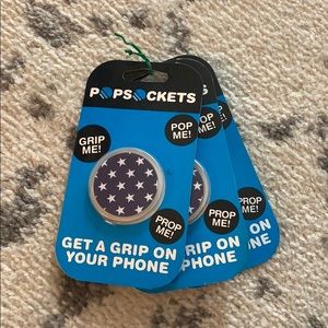 blue with white stars pop socket ⭐️